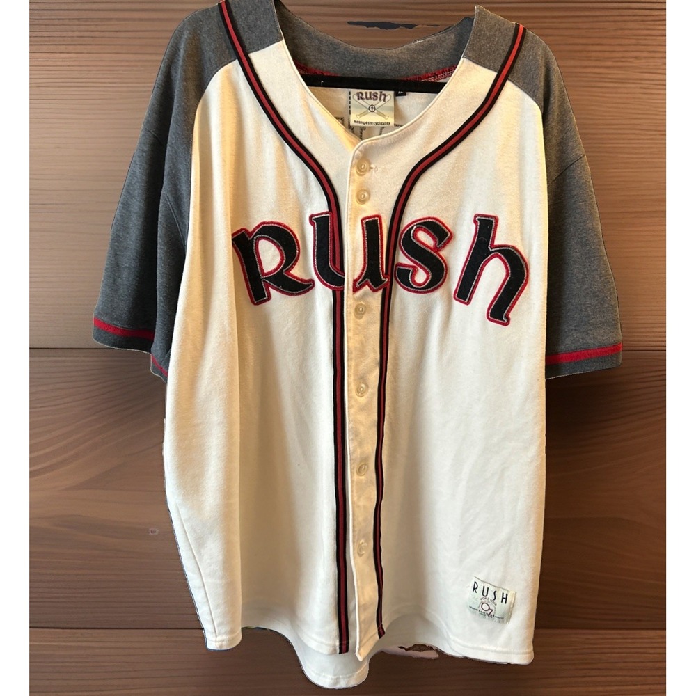 Rush 2007 Snakes & And Arrows World Tour Baseball Jersey Size XL Read
